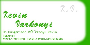 kevin varkonyi business card